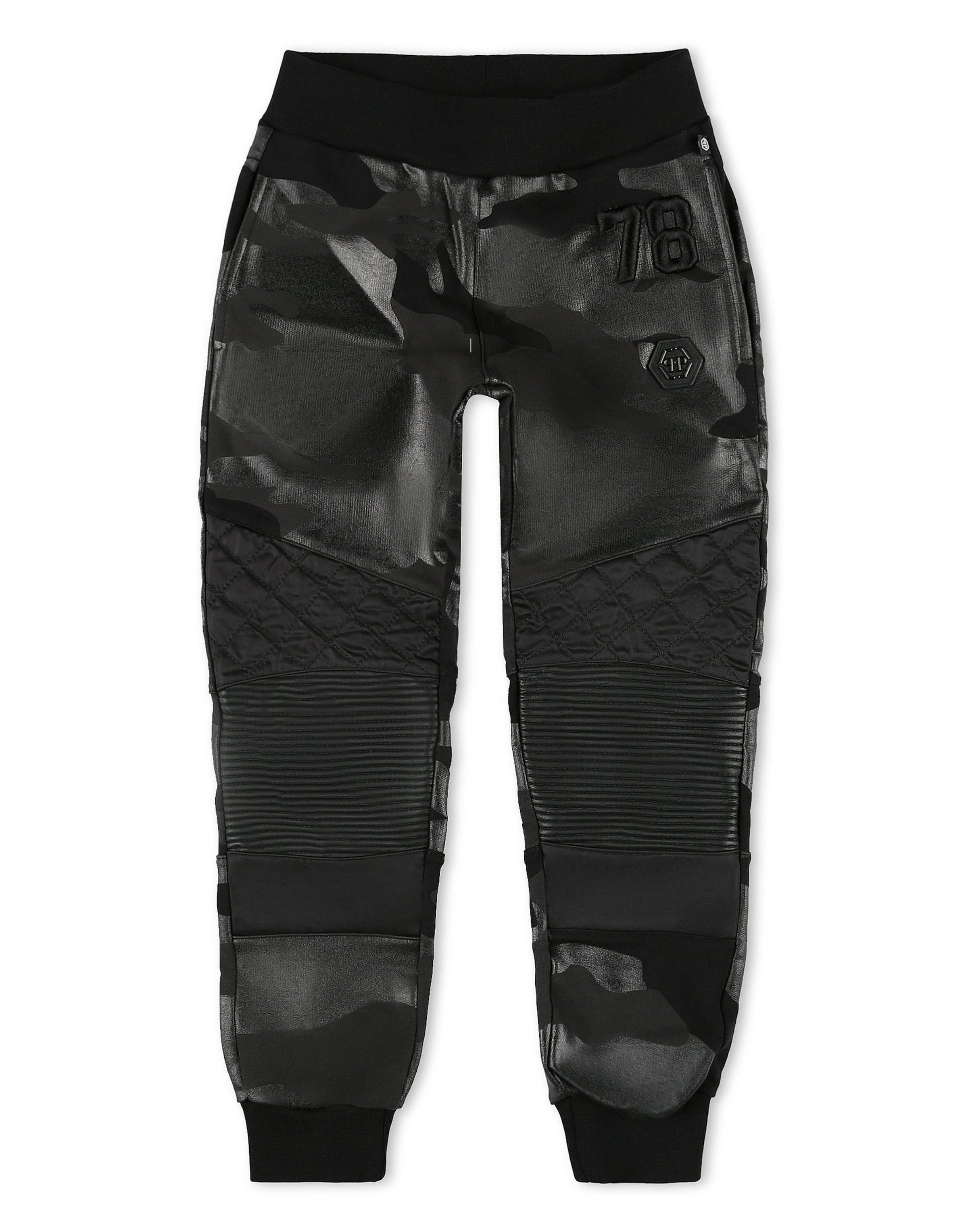 Philipp Plein - Tapered Pantalón en negro: frente