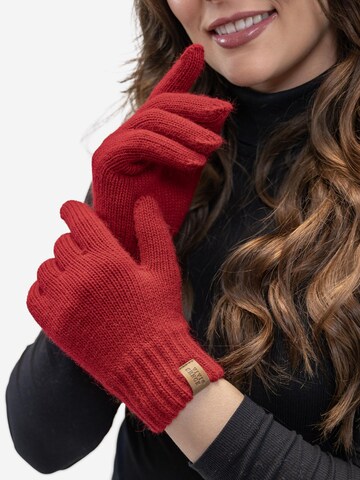 Vivisence Full finger gloves '7014R' in Red