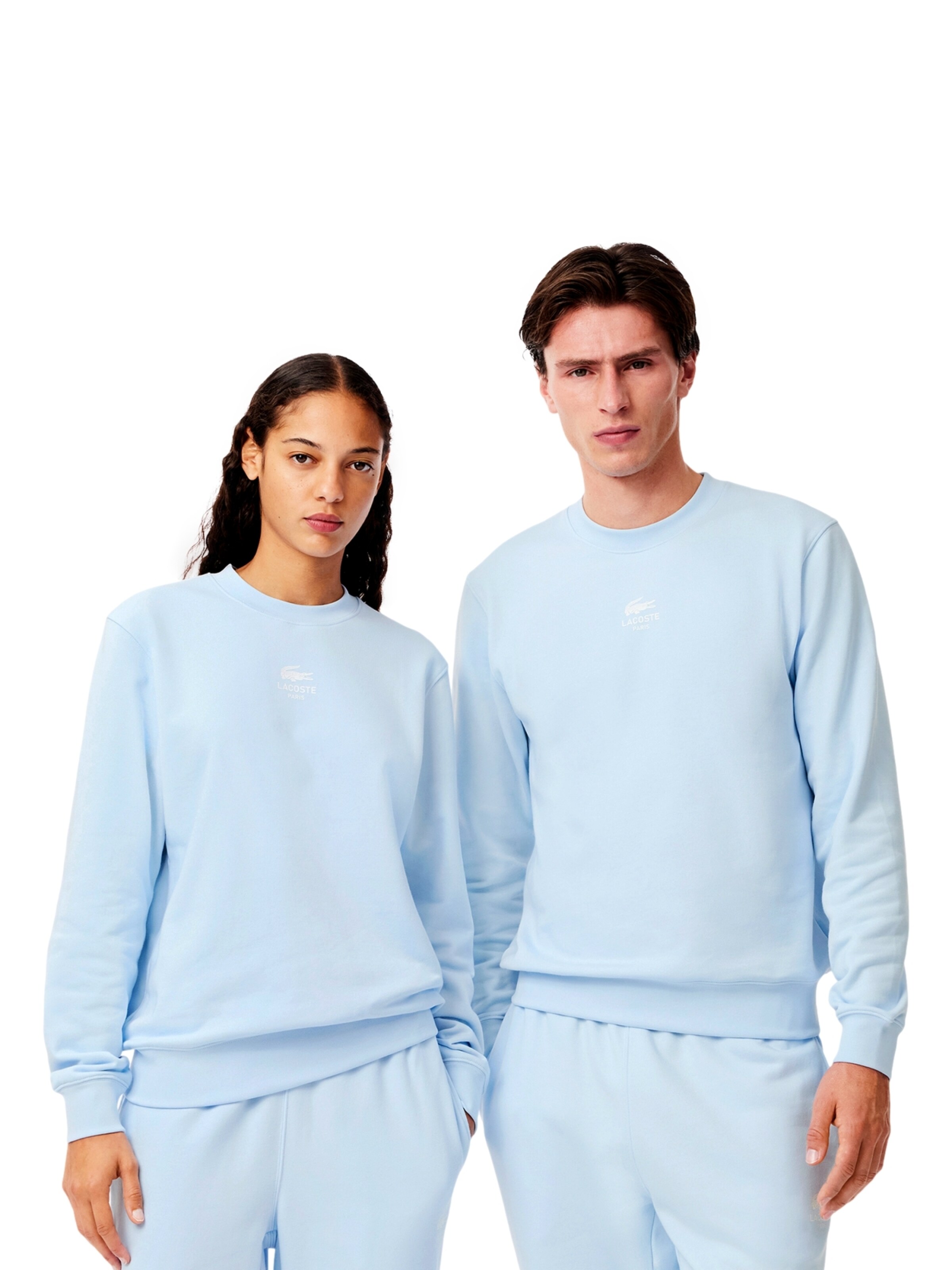 Sweat-shirt LACOSTE en bleu : devant