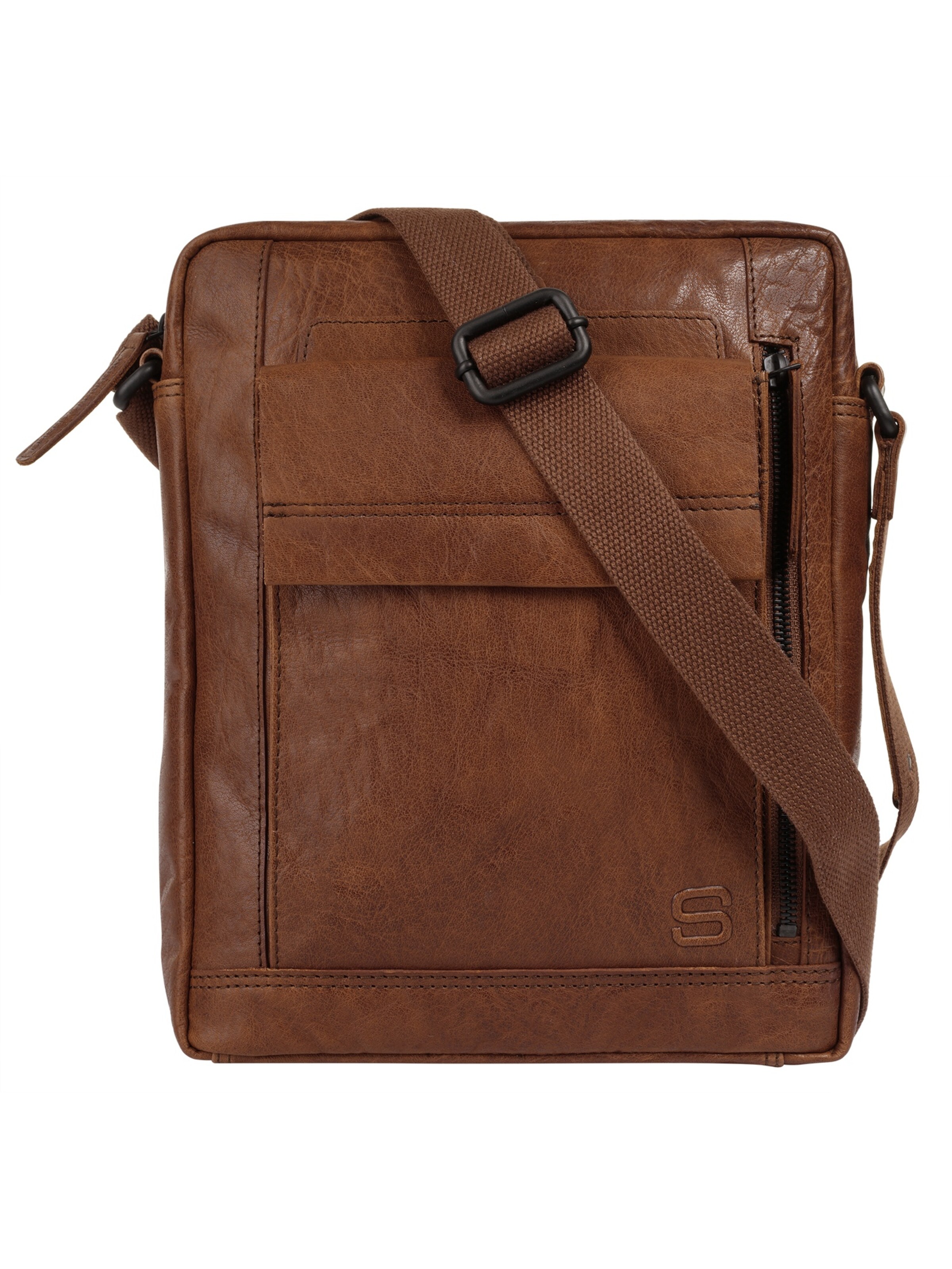 Spikes & Sparrow Crossbody Bag in Brown: front