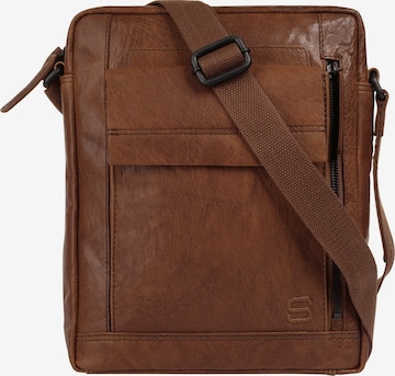 Spikes & Sparrow Crossbody Bag in Brown: front