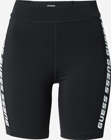 GUESS Skinny Sportovní kalhoty – černá: přední strana