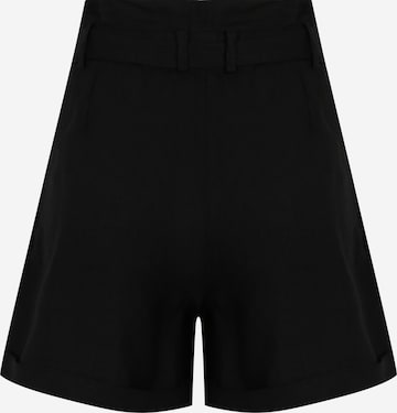 Maison 123 Wide leg Pleat-Front Pants in Black