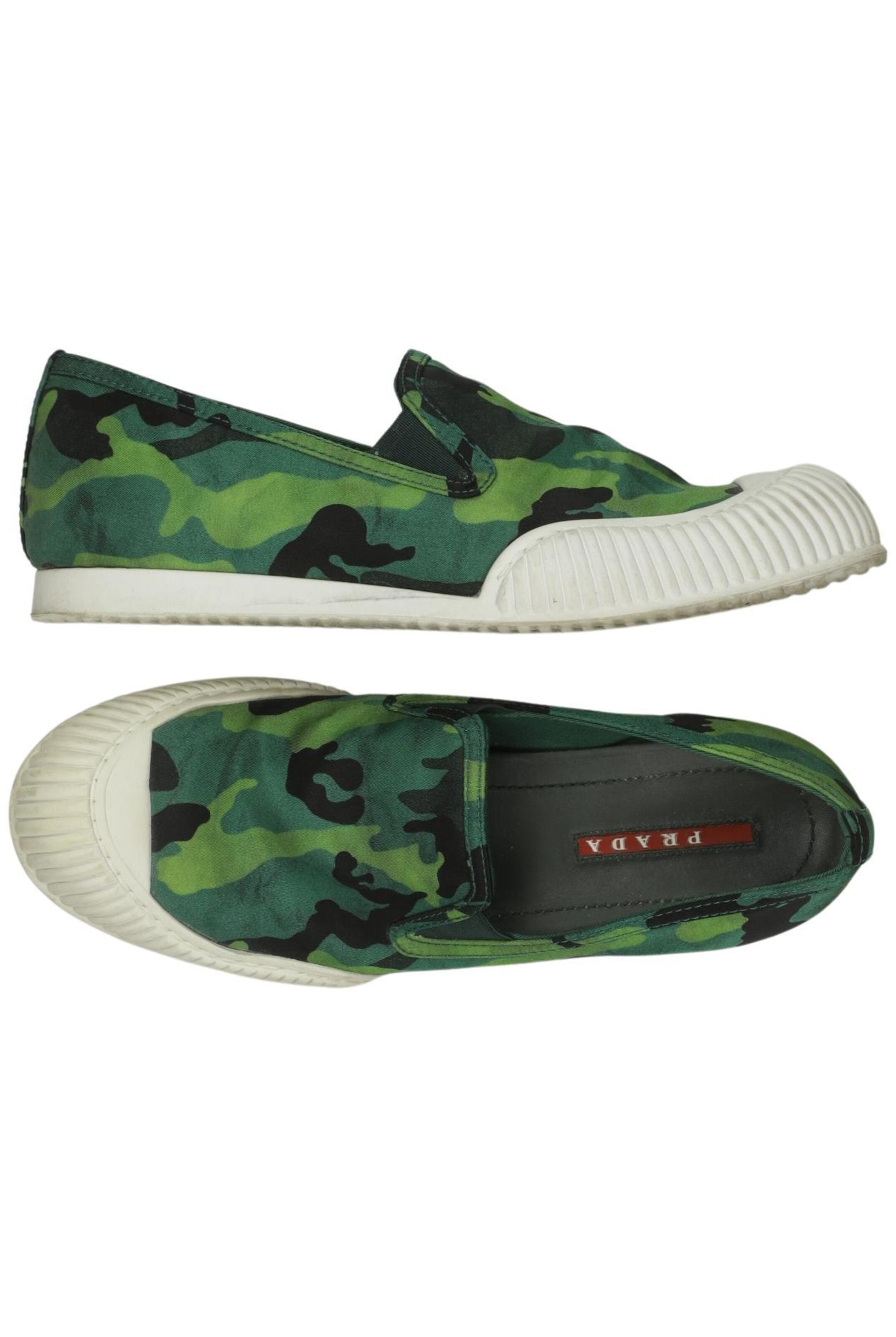 PRADA Sneaker 36 in Grün: Vorderseite