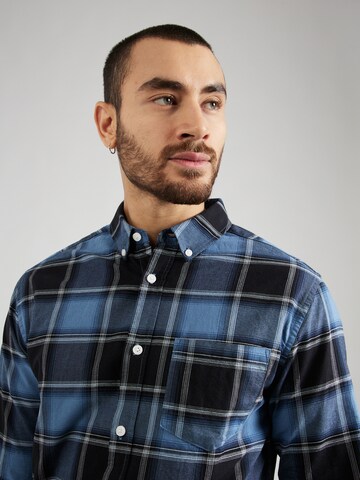 Only & Sons Regular fit Button Up Shirt 'ALVARO' in Blue