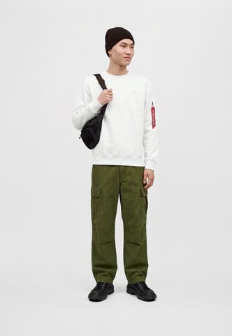 Felpa di ALPHA INDUSTRIES in bianco