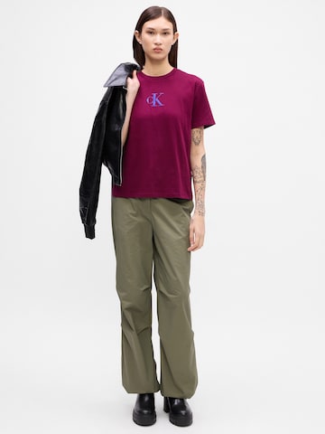 Calvin Klein Jeans - Camisa 'CLASSIC' em roxo