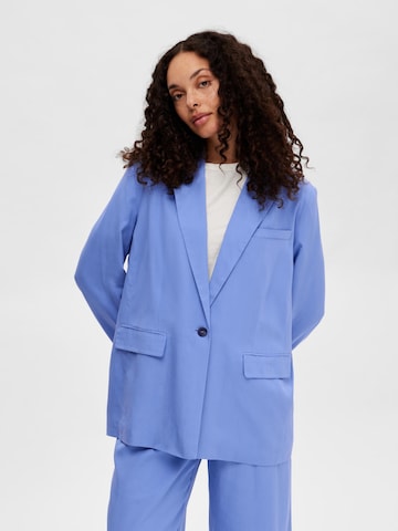 Blazer 'Porta' SELECTED FEMME en bleu : devant