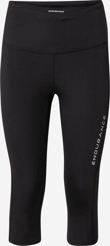 ENDURANCE Skinny Sportbroek 'Energy' in Zwart: voorkant