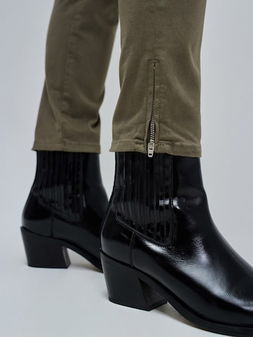 Salsa Jeans Skinny Cargojeans 'Faith' in Groen