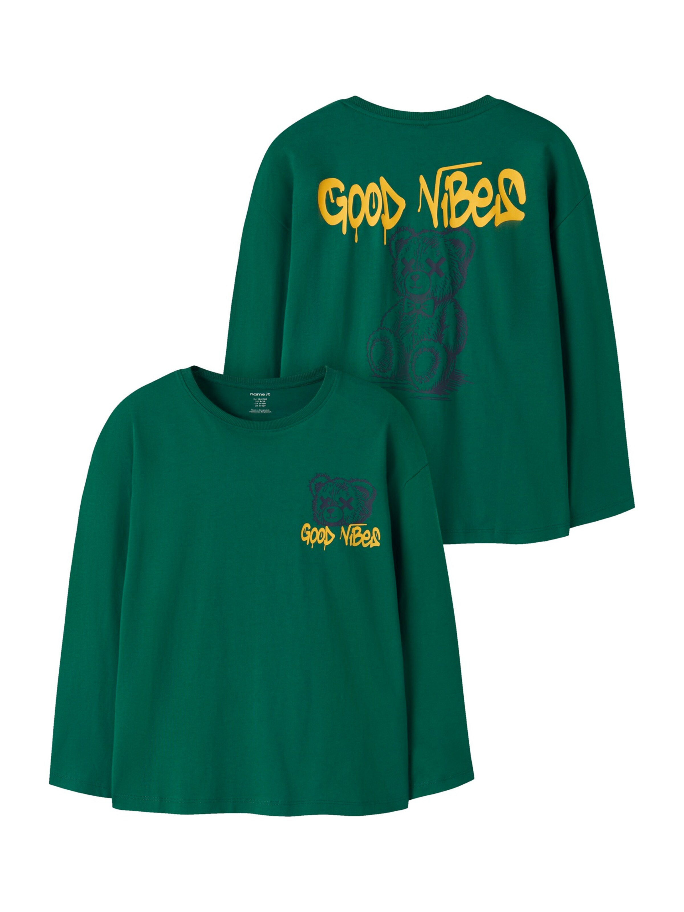 NAME IT Shirt 'NKMODIIN' in 122-128 in Dark blue / Yellow / Dark green, Item view