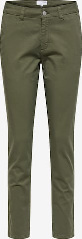 SELECTED FEMME Slimfit Chino 'Miley' in Groen: voorkant