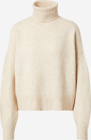 ABOUT YOU x Iconic by Tatiana Kucharova Sweater 'Nala' in Beige: front