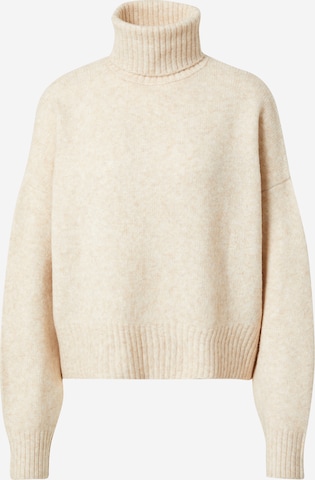 ABOUT YOU x Iconic by Tatiana Kucharova Sweater 'Nala' in Beige: front