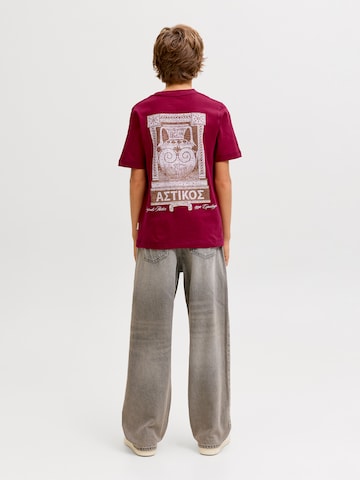 T-Shirt 'JORARGOS' Jack & Jones Junior en rouge : devant