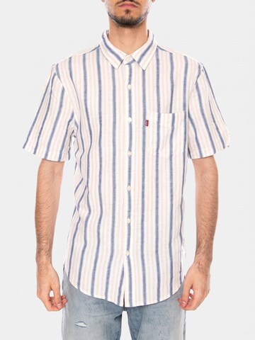Comfort fit Camicia 'S/S SUNSET STANDARD GIO STRIPE CEME' di LEVI'S ® in beige