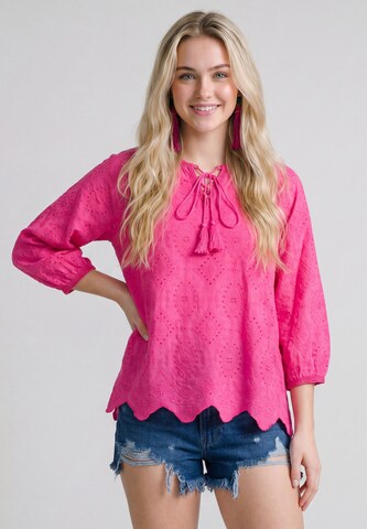 IZIA - Blusa en rosa: frente
