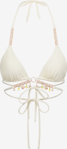 Moda Minx Bikini top 'Seychelles' in White: front