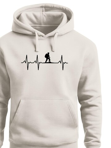 Neverless Sweatshirt 'Wanderer Herzschlag'‌‌‌‌‌‌‌‌‌‌ in Beige