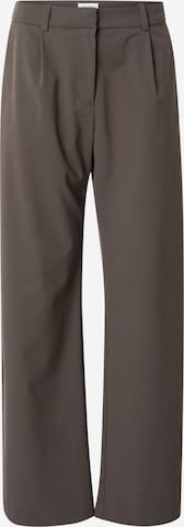 WEEKDAYHlače s naborima 'Drew' - siva boja: prednji dio