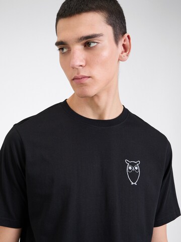 KnowledgeCotton Apparel T-Shirt in Schwarz