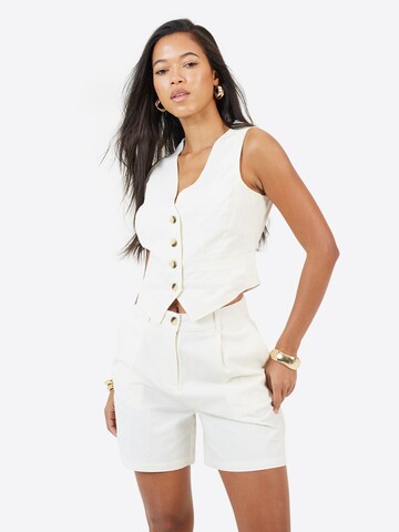 BRAVE SOUL Regular Broek in Wit: voorkant