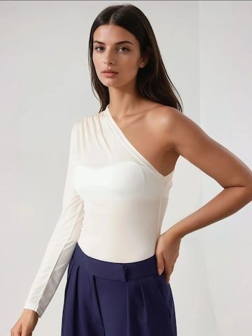 Hiccup - Camisa body em branco: frente