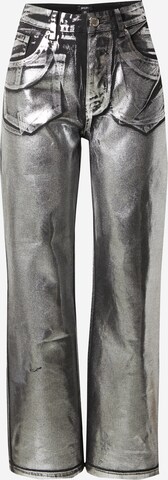 Nasty Gal Loose fit Jeans in Silver: front