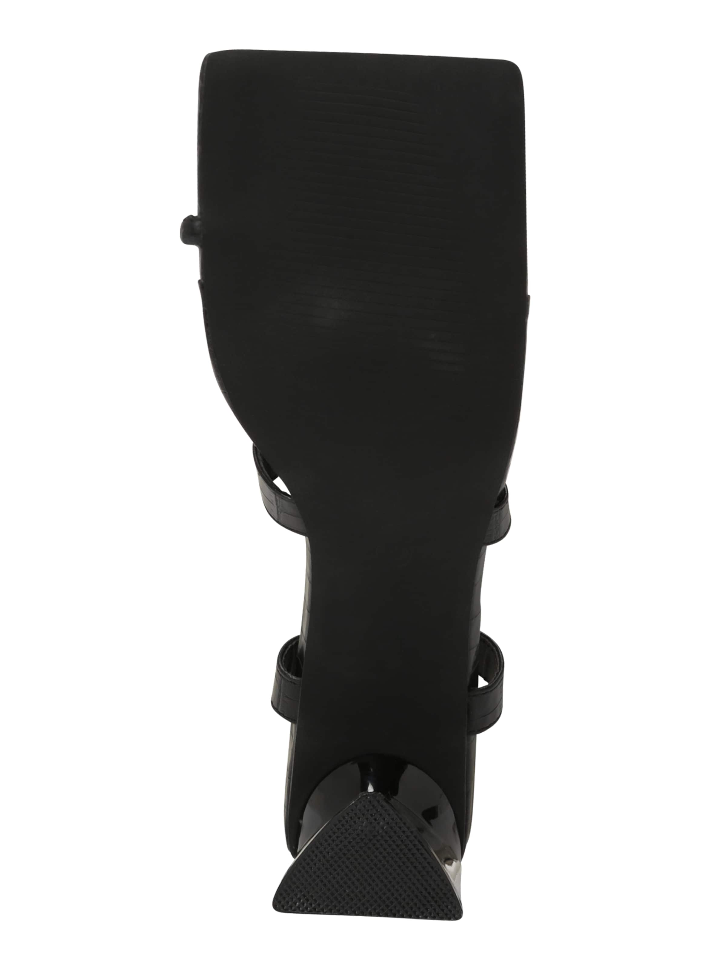 Misspap - Sandálias com tiras em preto