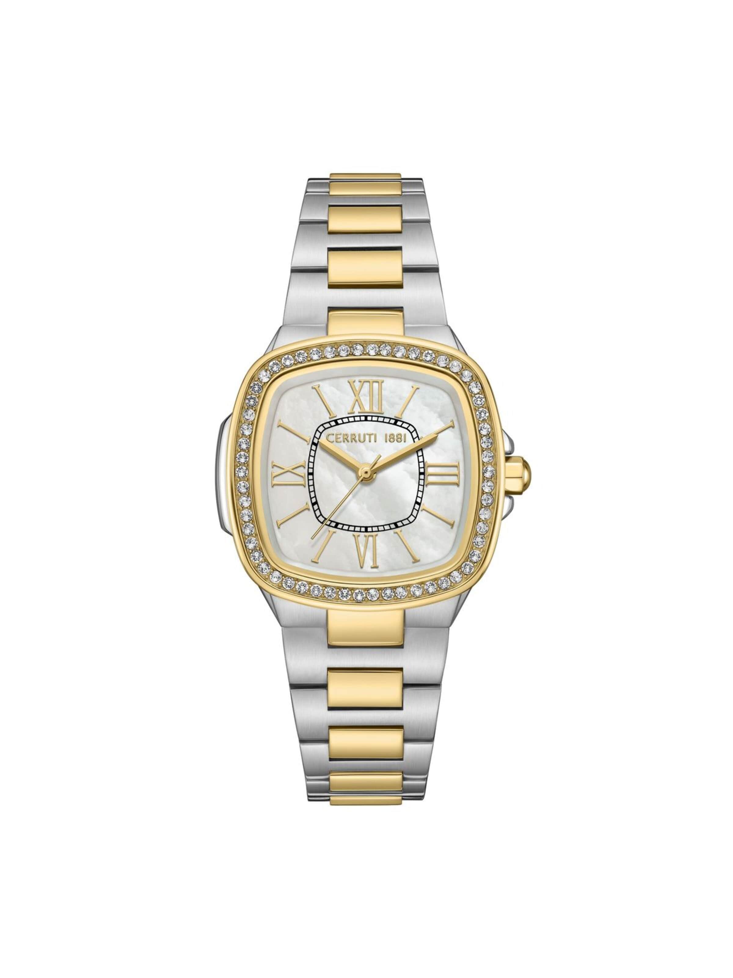Montre à affichage analogique 'Casale' CERRUTI 1881 en argent : devant