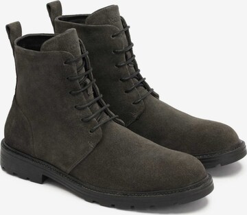 Kazar Lace-Up Boots in Grey