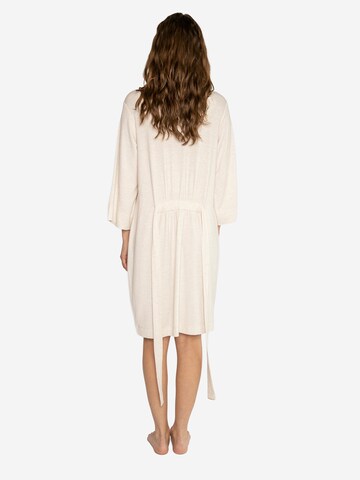 PJ Salvage Bathrobe short 'Robe Love & Lace' in Beige
