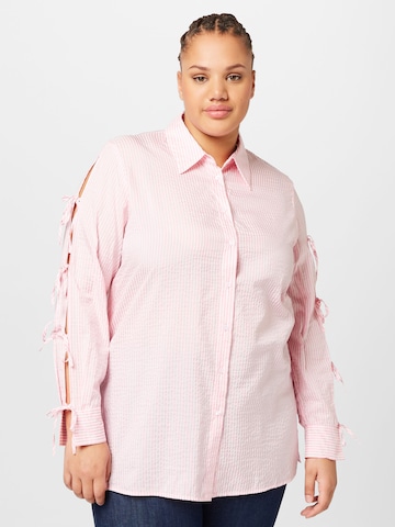 Persona by Marina Rinaldi Blouse 'FEBO' in Roze: voorkant