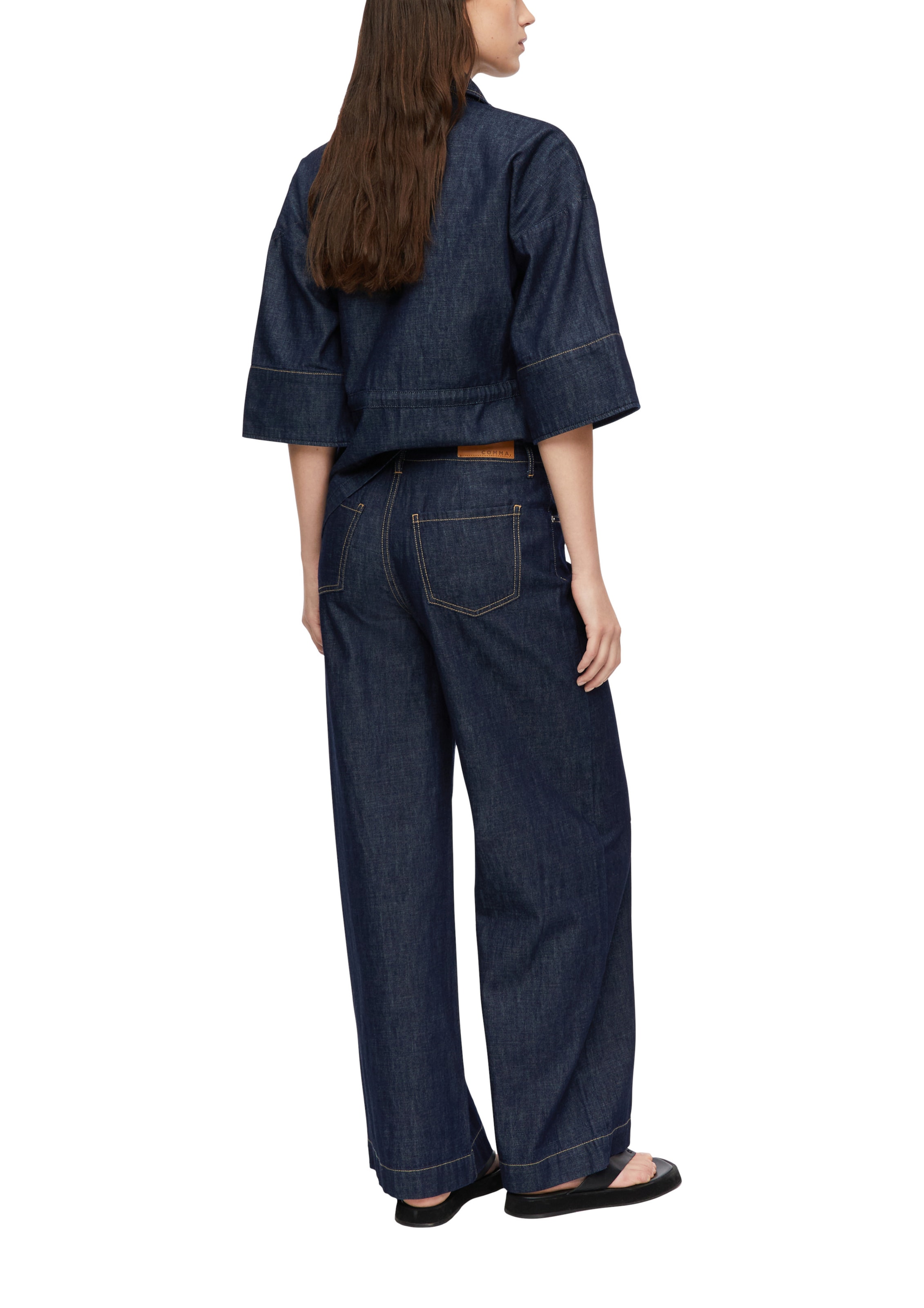 COMMA Wide Leg Jeans in Blau