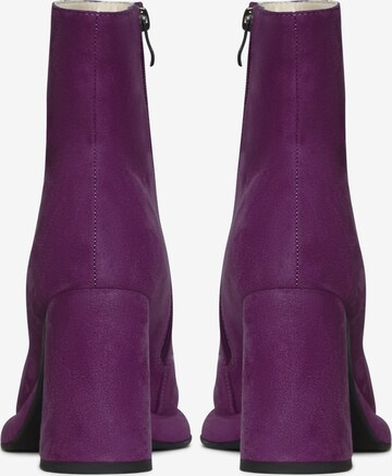CESARE GASPARI Ankle Boots in Purple