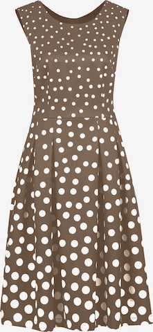 Robe MADELEINE en marron : devant