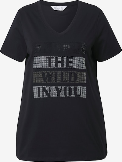 MIAMODA T-Shirt in schwarz / silber, Produktansicht