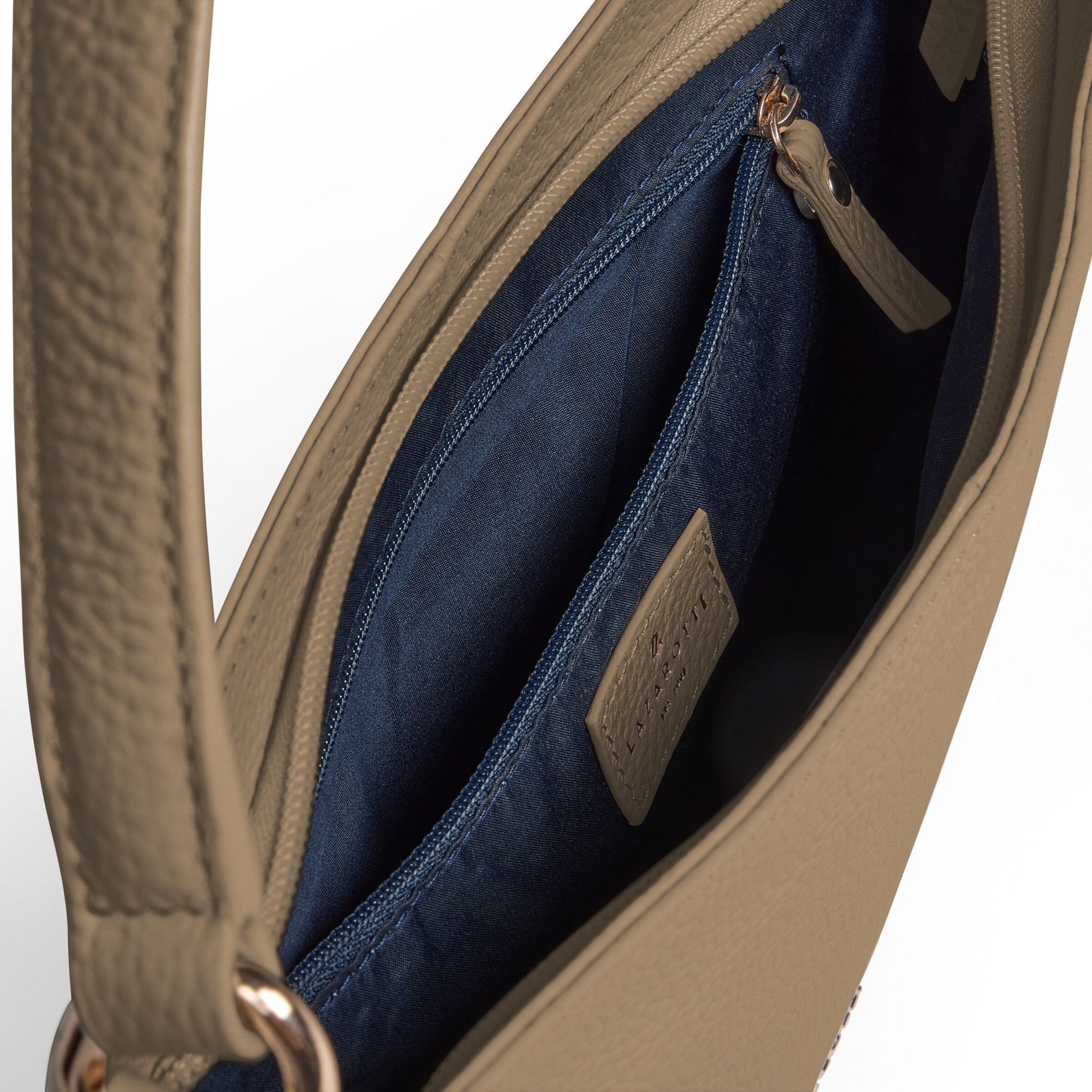 Borsa a spalla 'Bologna' di Lazarotti in beige