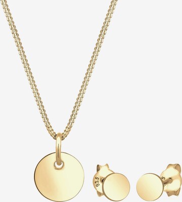 ELLI Sieraden set 'Geo' in Goud: voorkant