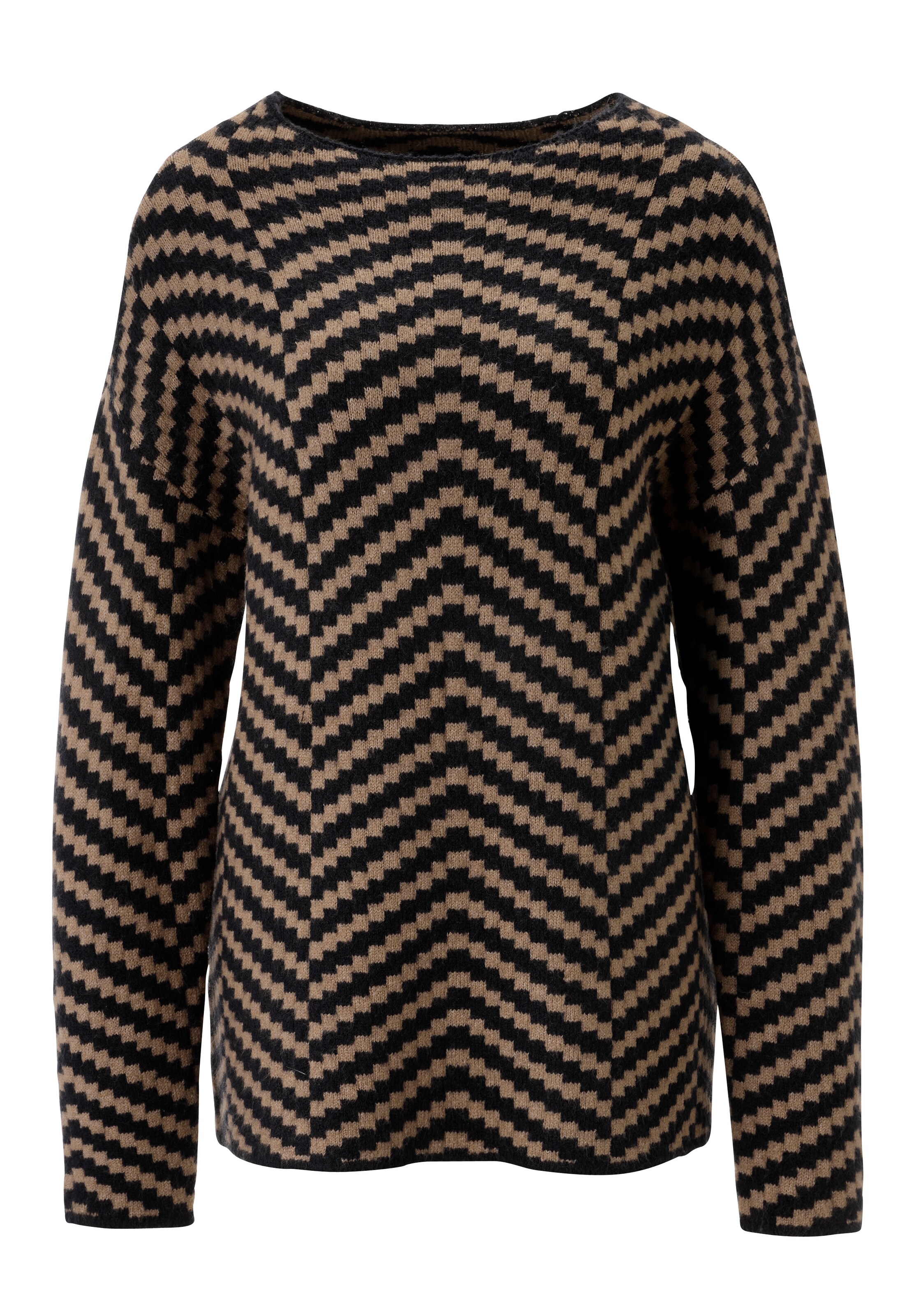 Aniston SELECTED Sweater in Brown: front