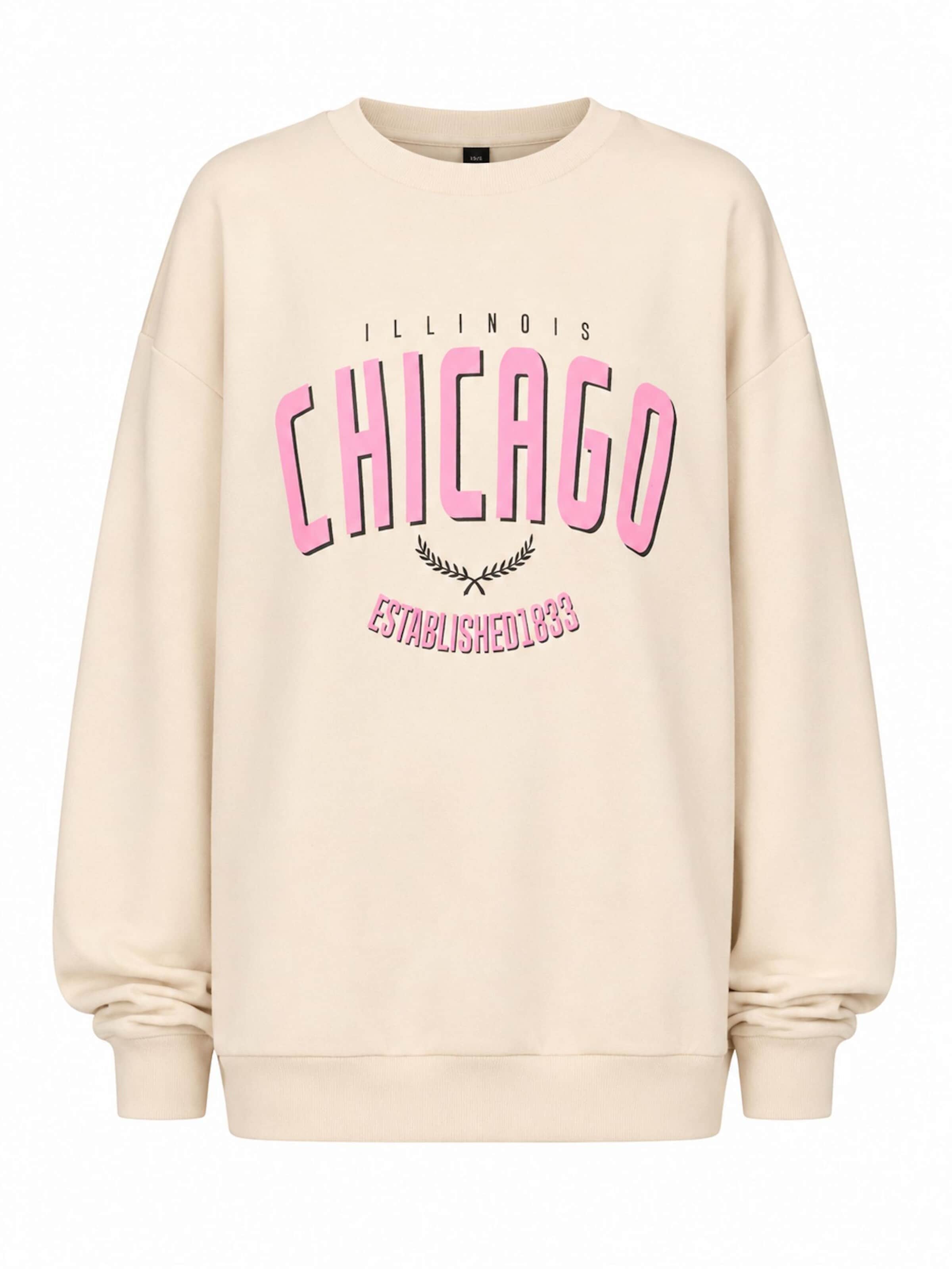 Worldclassca Oversizepullover 'Chicago'‌‌ in Beige: Vorderseite