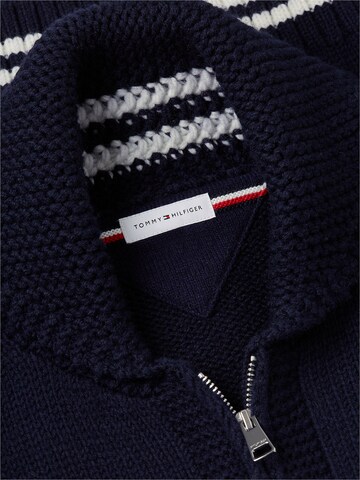 TOMMY HILFIGER Strickjacke in Blau