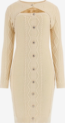 GUESS Strickkleid mit Bolero in Beige: Vorderseite