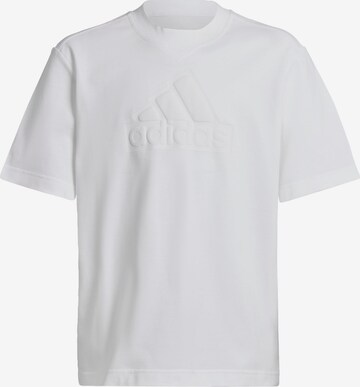 ADIDAS SPORTSWEAR - Camisa funcionais 'Future Icons' em branco: frente