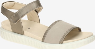 Sandalo 'Ecco Soft Sandalen grau metallic Riemen 238823' di ECCO in grigio: frontale