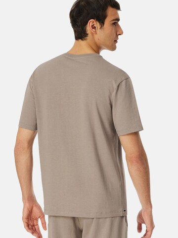 SCHIESSER Pyjamaoberteil ' Mix + Relax ' in Beige