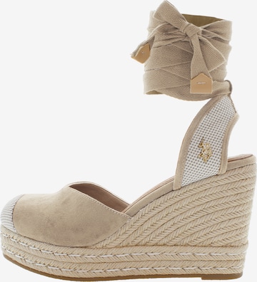 Sandalo 'STEFY001W/5HT2' di U.S. POLO ASSN. in beige: frontale