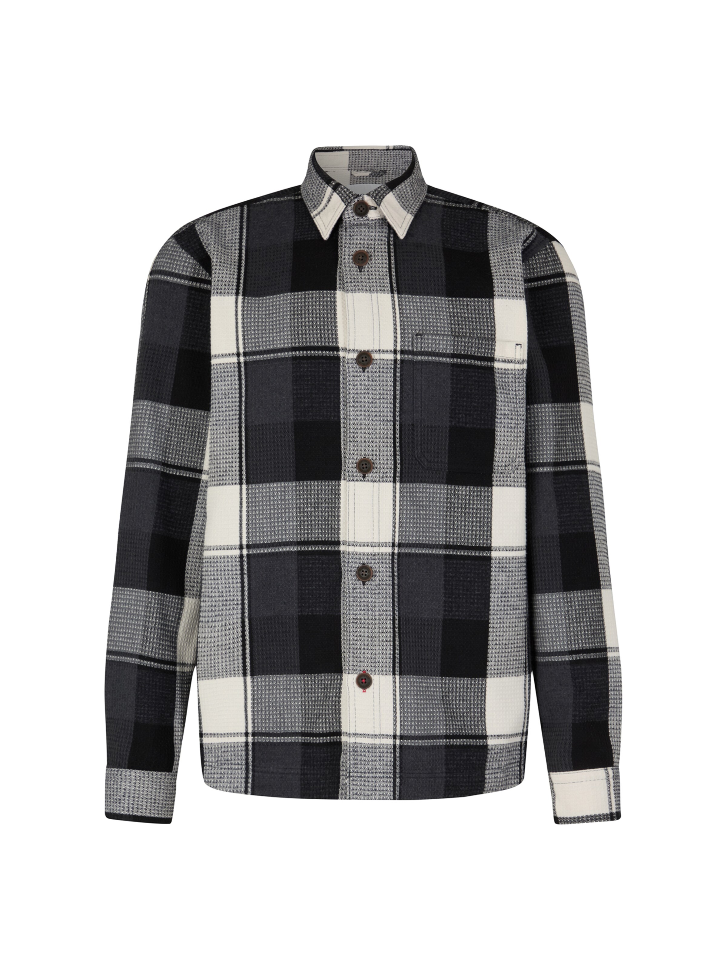 JOOP! Jeans Regular fit Button Up Shirt 'Harvi' in Black: front