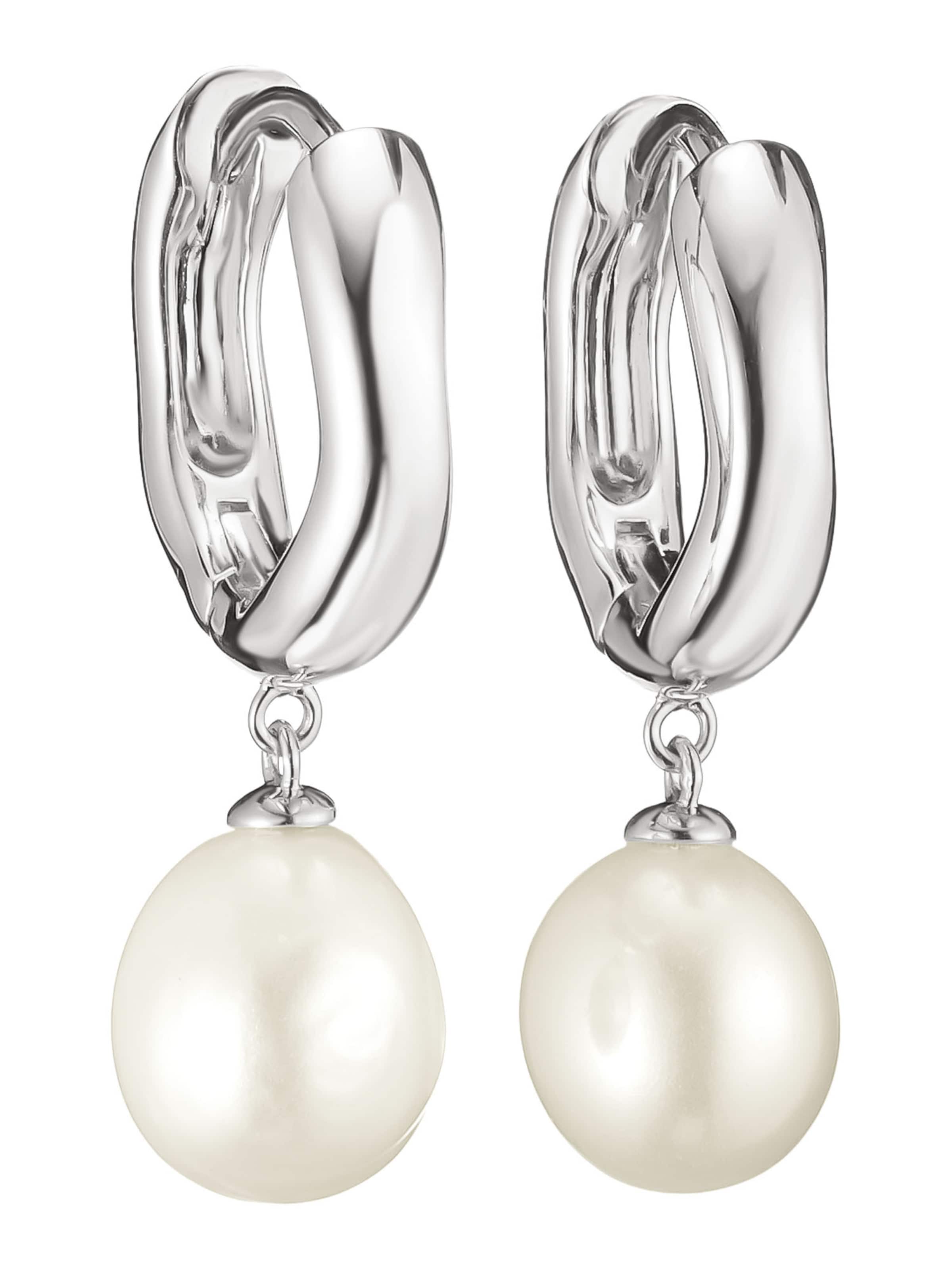 Thomas Sabo Creolen Perle in Silber: Vorderseite