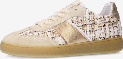 MANFIELD Sneaker in beige / gold / rot / weiß, Produktansicht